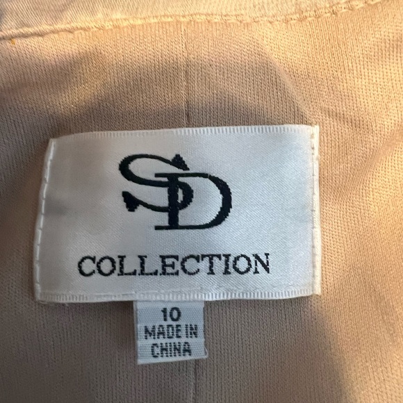 SD Collection Women's 1 Pc Sleeveless Chiffon Overlay Soutache Dress. Size 10 - Picture 12 of 14